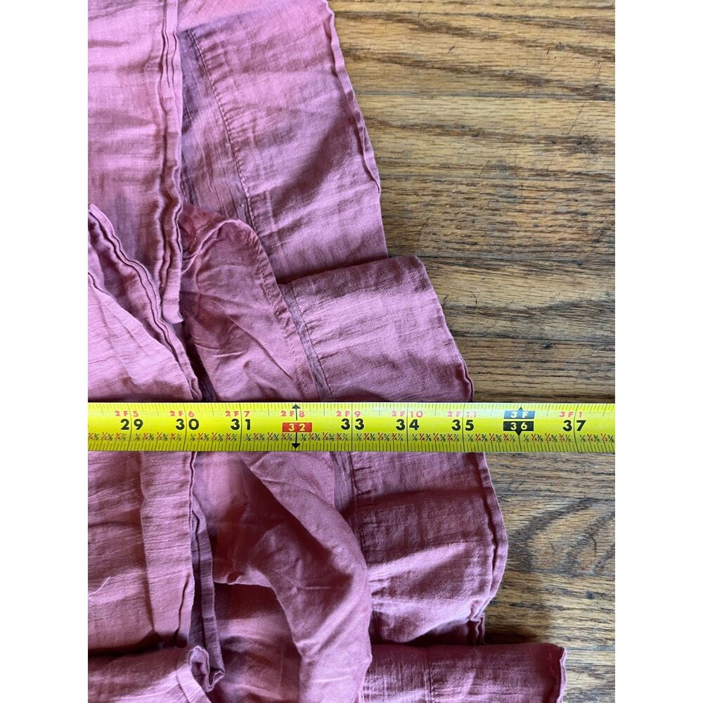 Free People Pink Boho Babydoll Sheek Mini Ruffle Dress   Women's Size Medium - Picture 8 of 9